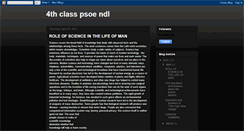 Desktop Screenshot of 4thclasspsoe.blogspot.com