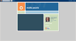 Desktop Screenshot of multapaucis.blogspot.com