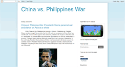 Desktop Screenshot of chinavsphilippineswar.blogspot.com