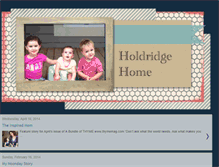 Tablet Screenshot of holdridgehome.blogspot.com