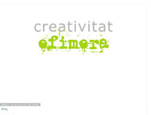 Tablet Screenshot of creativitatefimera.blogspot.com