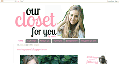 Desktop Screenshot of ourclosetforyou.blogspot.com