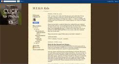 Desktop Screenshot of mekokids.blogspot.com