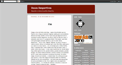 Desktop Screenshot of docesdesportivos.blogspot.com