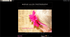 Desktop Screenshot of mariahallenphotography.blogspot.com