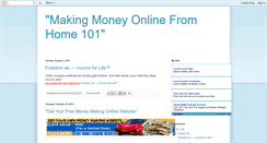 Desktop Screenshot of money-online-home-biz-opp-101.blogspot.com