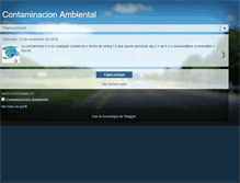 Tablet Screenshot of contaminacionambientall.blogspot.com