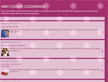 Tablet Screenshot of amoessascoisinhas.blogspot.com