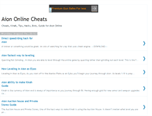 Tablet Screenshot of aion-cheats.blogspot.com