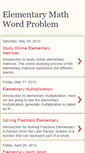 Mobile Screenshot of elementarymathwordproblem.blogspot.com