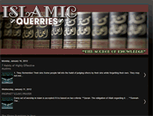 Tablet Screenshot of islamicquerries.blogspot.com