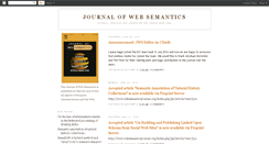 Desktop Screenshot of journalofwebsemantics.blogspot.com