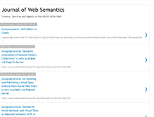 Tablet Screenshot of journalofwebsemantics.blogspot.com