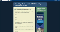 Desktop Screenshot of iit-jee-chemistry-ps.blogspot.com