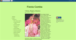 Desktop Screenshot of fiestacamba.blogspot.com