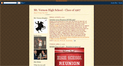 Desktop Screenshot of mtvernonhighschool-classof1967.blogspot.com