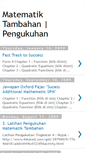 Mobile Screenshot of matematiktambahanpengukuhan.blogspot.com