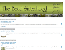 Tablet Screenshot of beadsisterhood.blogspot.com