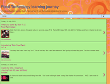 Tablet Screenshot of foodtechnologylearningjourney.blogspot.com