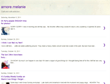 Tablet Screenshot of amoremelanie.blogspot.com