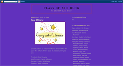 Desktop Screenshot of nhsclassof2011.blogspot.com