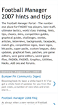 Mobile Screenshot of footballmanager2007hintsandtips.blogspot.com