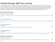 Tablet Screenshot of footballmanager2007hintsandtips.blogspot.com