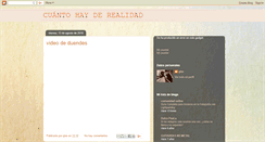 Desktop Screenshot of cuantohayderealidad.blogspot.com