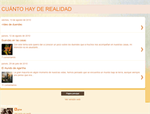 Tablet Screenshot of cuantohayderealidad.blogspot.com