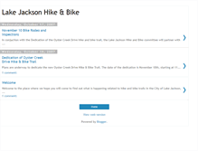 Tablet Screenshot of lakejacksonhikebike.blogspot.com