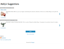 Tablet Screenshot of mollysuggestions.blogspot.com