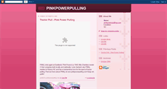 Desktop Screenshot of pinkpowerpulling.blogspot.com