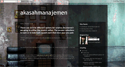 Desktop Screenshot of akasahmanajemen.blogspot.com