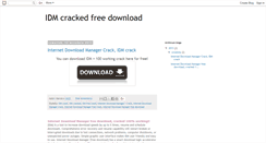 Desktop Screenshot of idmcrackedfree.blogspot.com