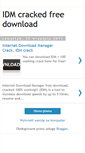 Mobile Screenshot of idmcrackedfree.blogspot.com