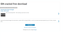 Tablet Screenshot of idmcrackedfree.blogspot.com