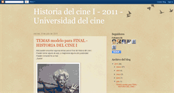 Desktop Screenshot of historiadelcine2011fuc.blogspot.com