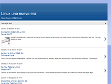 Tablet Screenshot of linuxnuevaera.blogspot.com