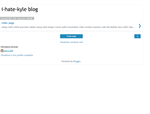 Tablet Screenshot of i-hate-kyle.blogspot.com