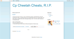 Desktop Screenshot of cpcheetahcheats.blogspot.com