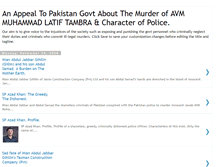 Tablet Screenshot of anappealtothegovernmentofpakistan.blogspot.com