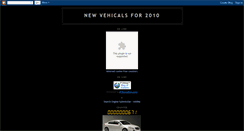 Desktop Screenshot of newvehicalsfor2010lk.blogspot.com