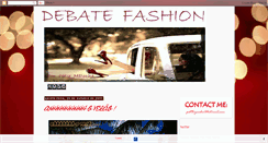 Desktop Screenshot of debatefashion.blogspot.com