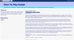 Desktop Screenshot of howtoplaymyguitar.blogspot.com