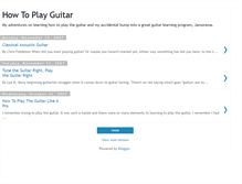 Tablet Screenshot of howtoplaymyguitar.blogspot.com