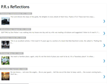 Tablet Screenshot of pastorronsreflections.blogspot.com