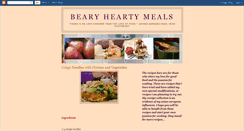 Desktop Screenshot of bearyheartymeals.blogspot.com