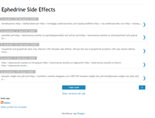Tablet Screenshot of ephedrinesideeffects.blogspot.com