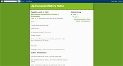 Desktop Screenshot of apeuropeanhistorynotes.blogspot.com