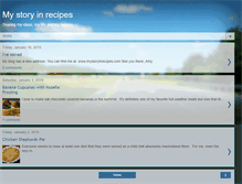Tablet Screenshot of mystoryinrecipes.blogspot.com
